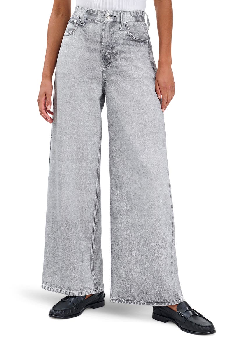 rb Miramar Sofie High Waist Ankle Wide Leg Terry Sweatpant Jeans, Main, color, ICYGR