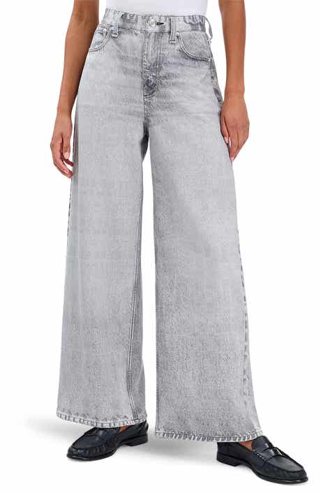 rb Miramar Sofie High Waist Ankle Wide Leg Terry Sweatpant Jeans