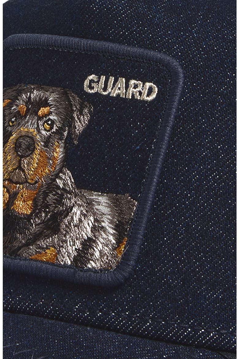 Denim Guard Trucker Baseball Cap, Alternate, color, DARK DENIM