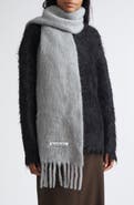 Acne Studios Vikky Mohair Blend Fringe Scarf