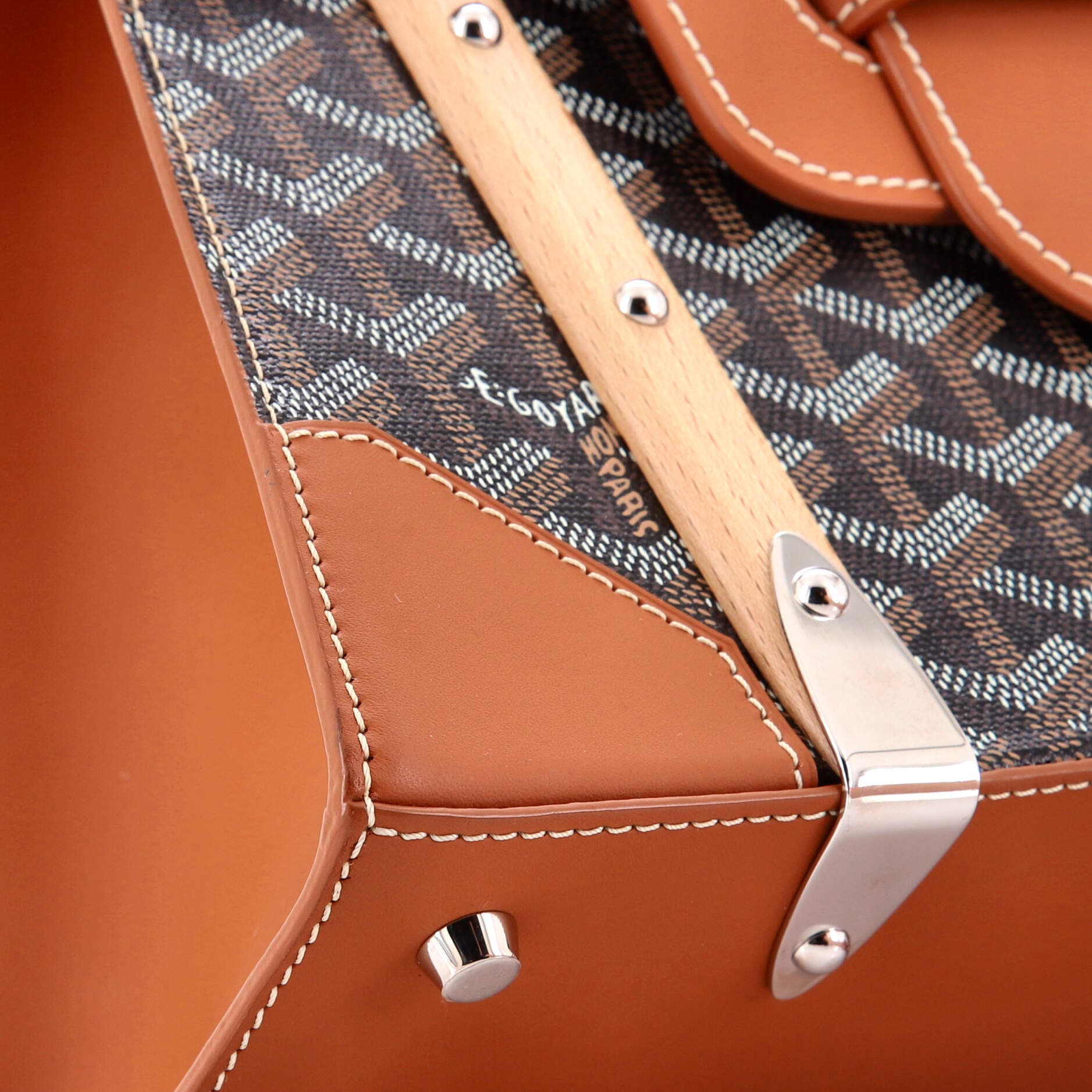 81036096 Saigon Top Handle Bag Coated Canvas with Leather PM, Alternate, color, 