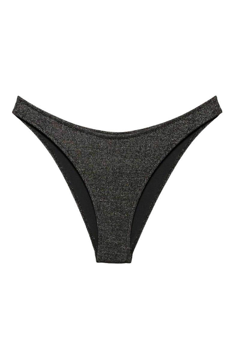 Biliblond Bikini Bottom Negev, Alternate, color, Black Lurex
