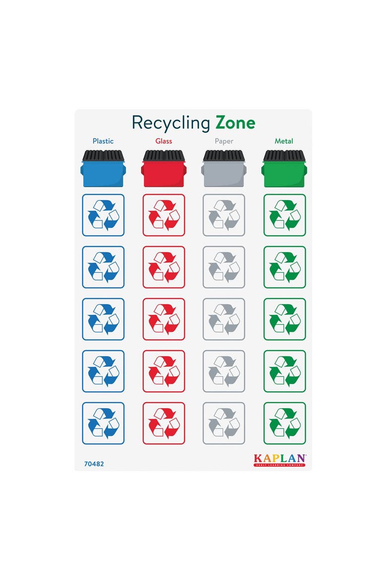 Recycling Zone - Learn What Materials Can Be Recycled, Alternate, color, Multicolor