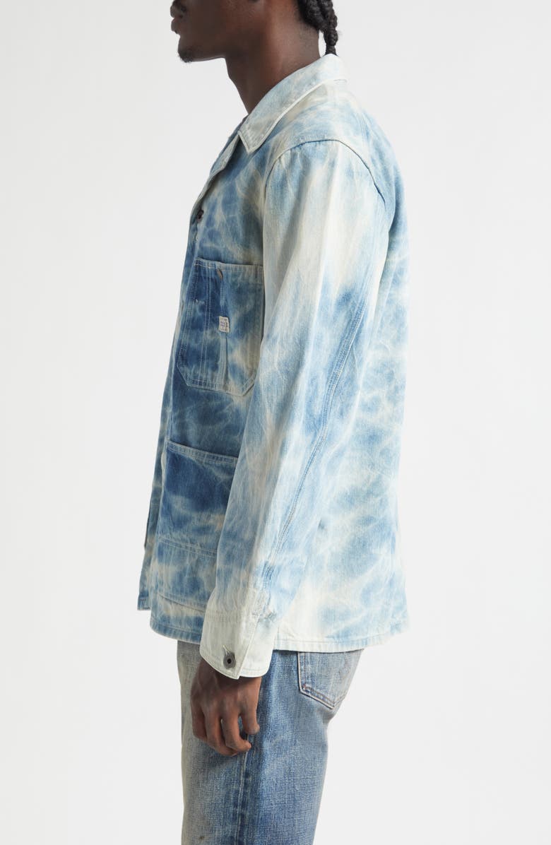 Double RL Indigo Denim Engineer Jacket, Alternate, color, Biloxi Wash