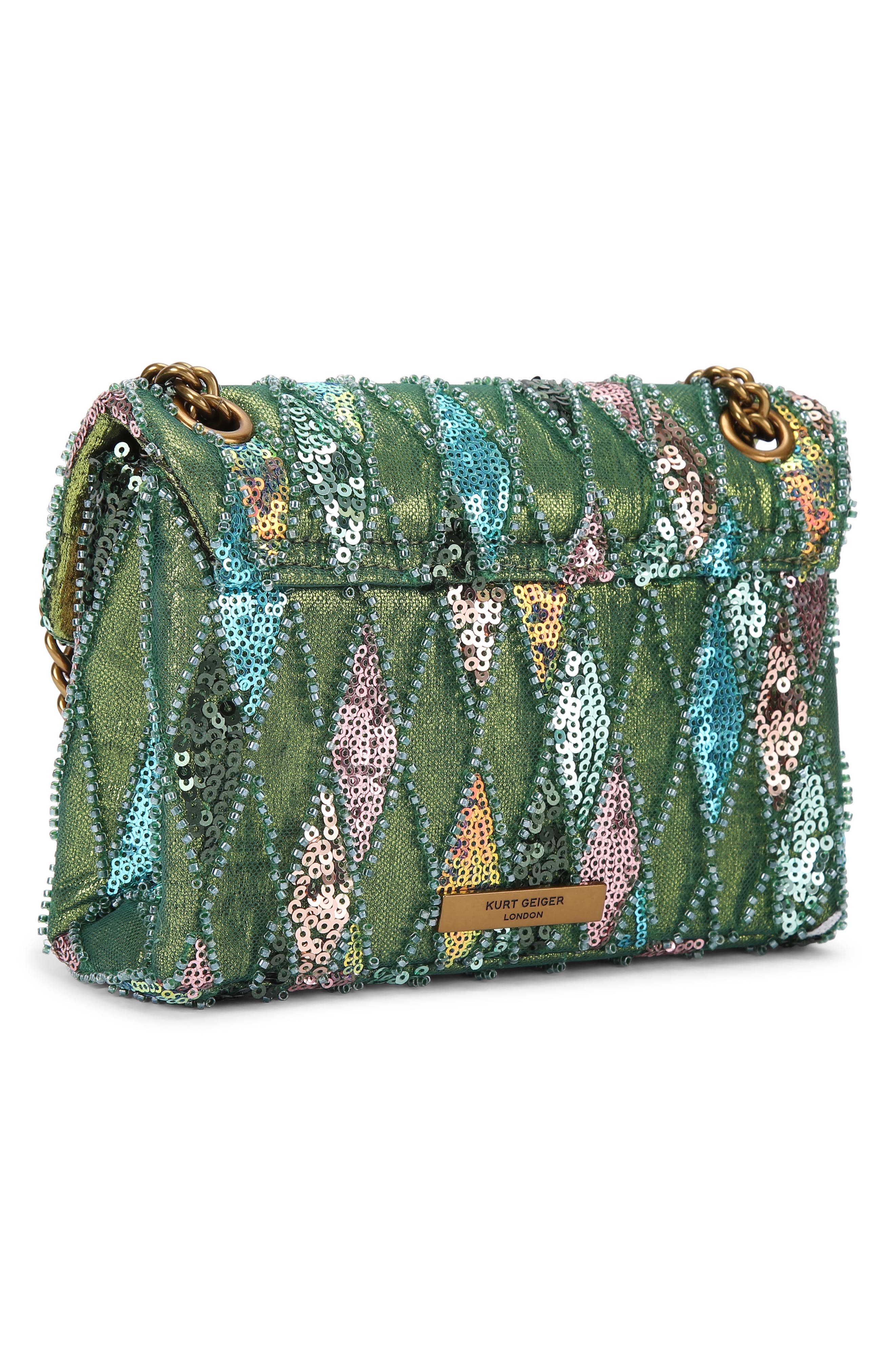 Kurt Geiger London Mini Sequin Kensington Convertible Crossbody Bag, Alternate, color, 