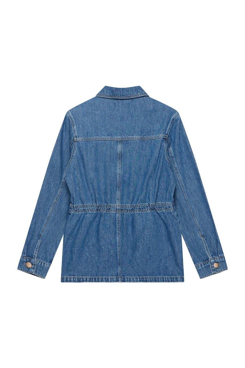 Denim Shacket, Alternate, color, Blue