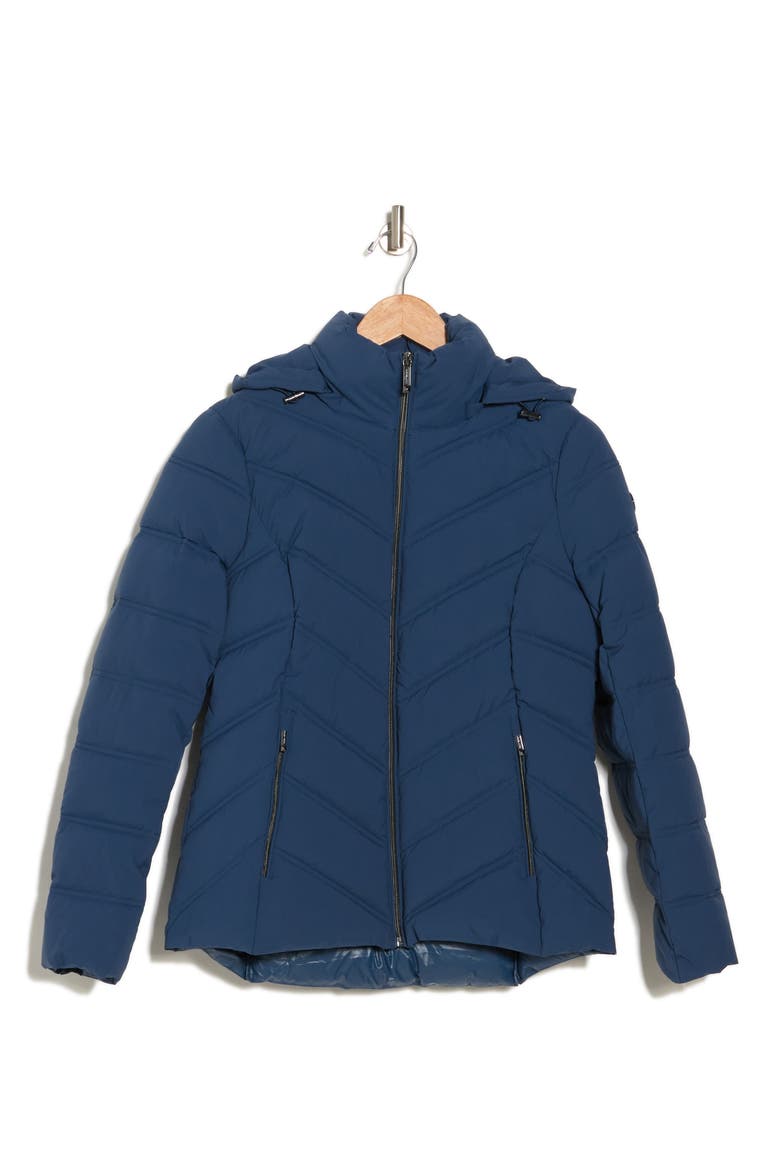 Hooded Puffer Jacket, Alternate, color, DANISH BLUE