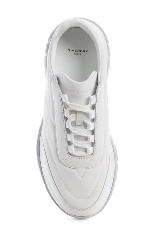 Givenchy Trainers Sneakers In Shiny Padded Leather In White
