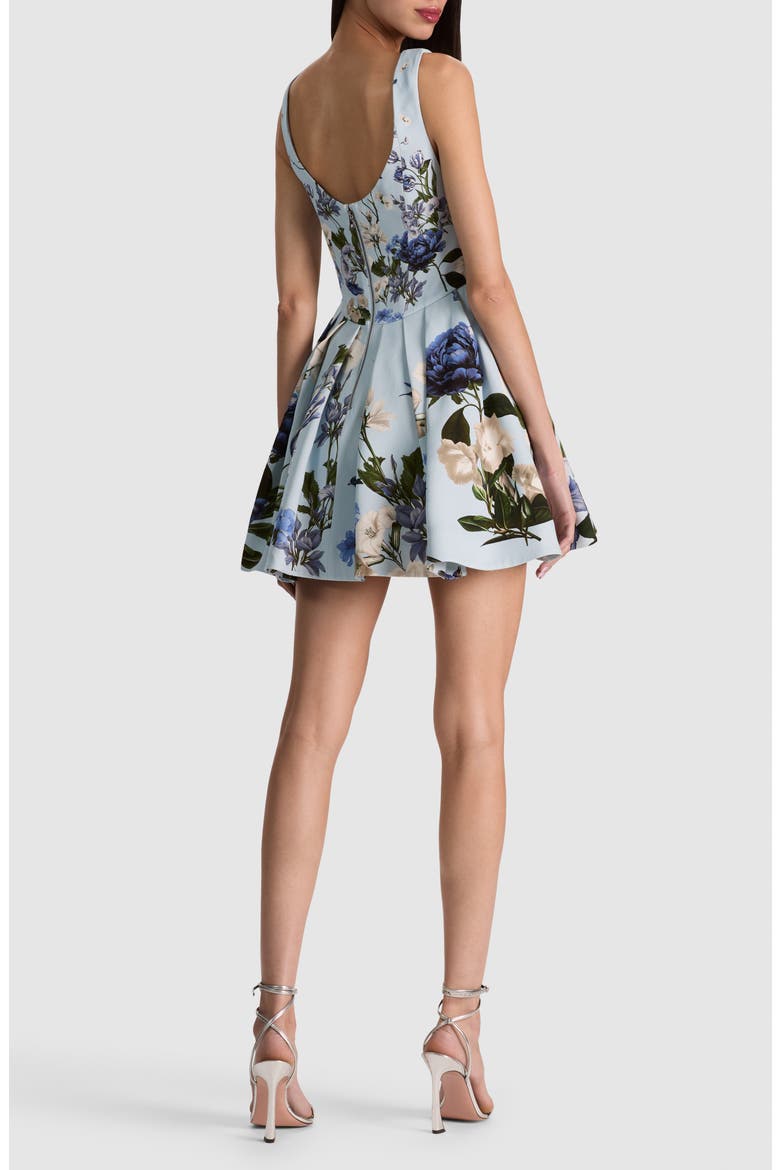 Estrella Draped Flare Dress, Alternate, color, FLY AWAY