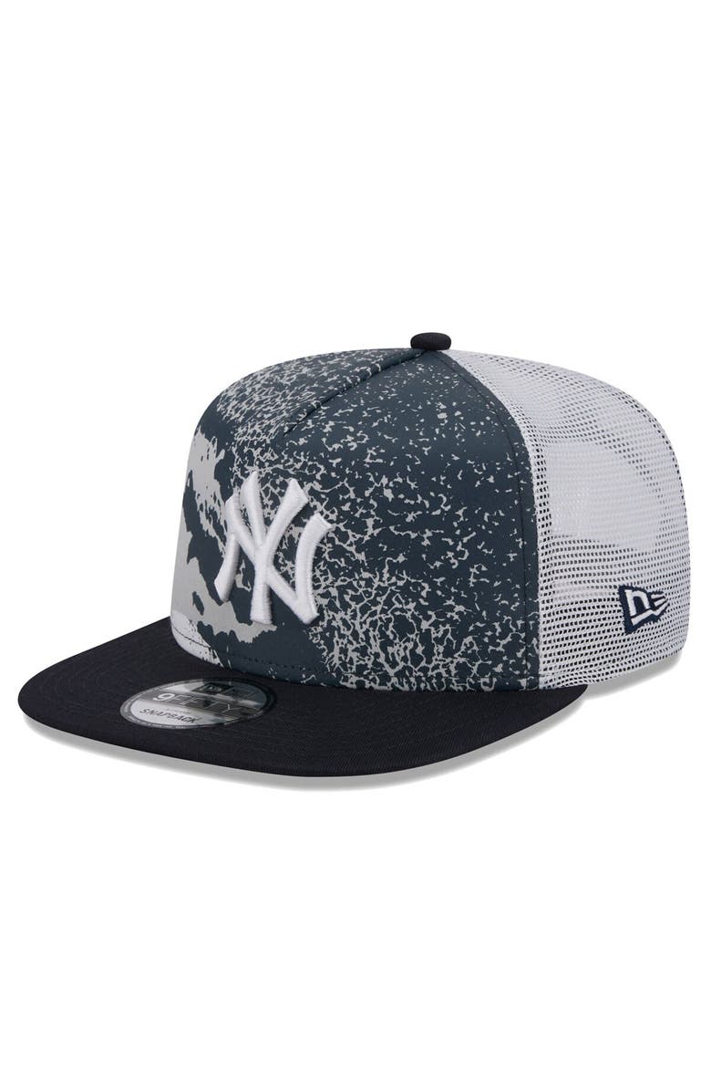 New Era Men's New Era Navy New York Yankees Court Sport 9FIFTY Snapback Hat, Main, color, Navy