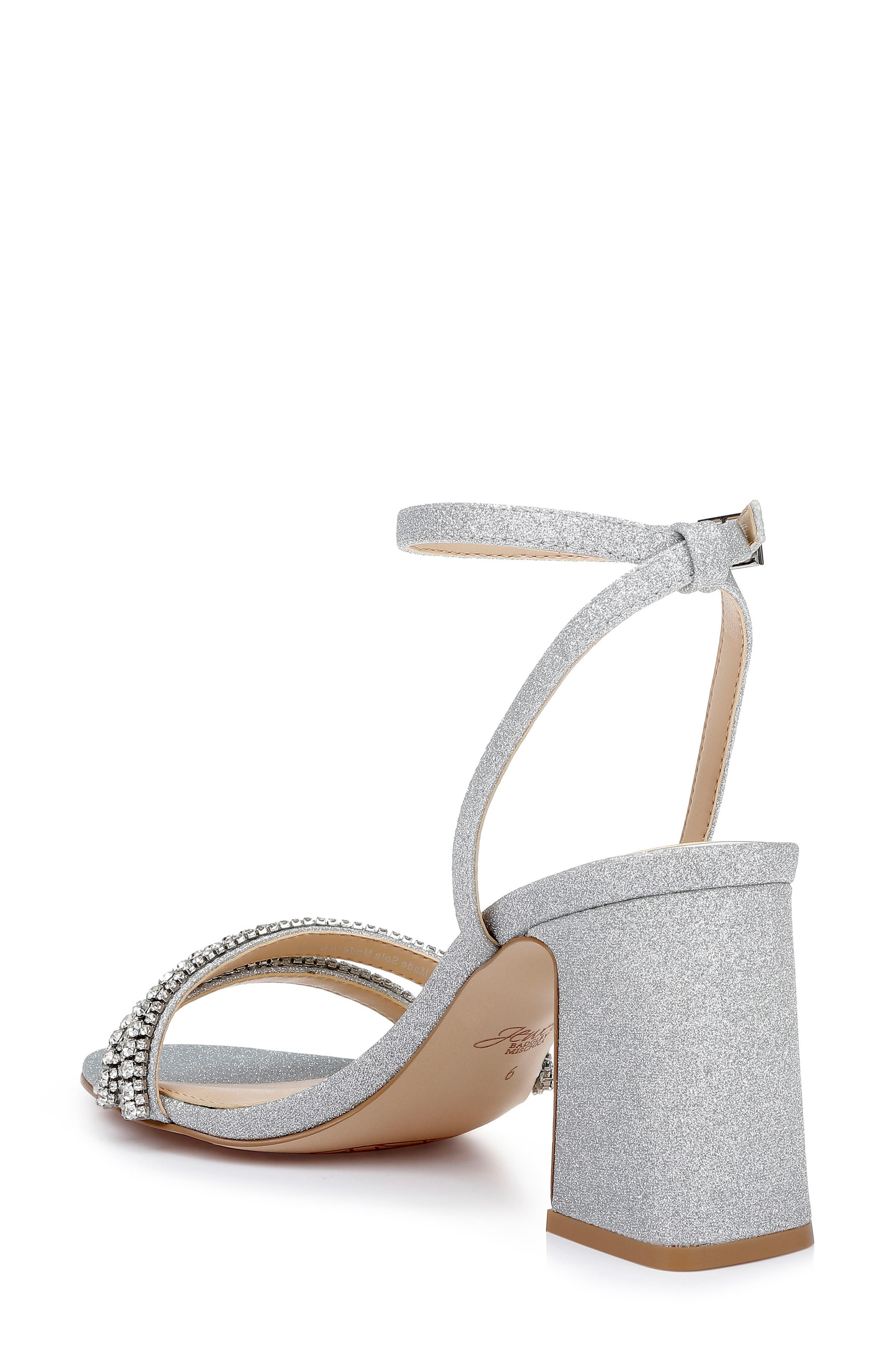 Jewel Badgley Mischka Rosa Ankle Strap Sandal, Alternate, color, 