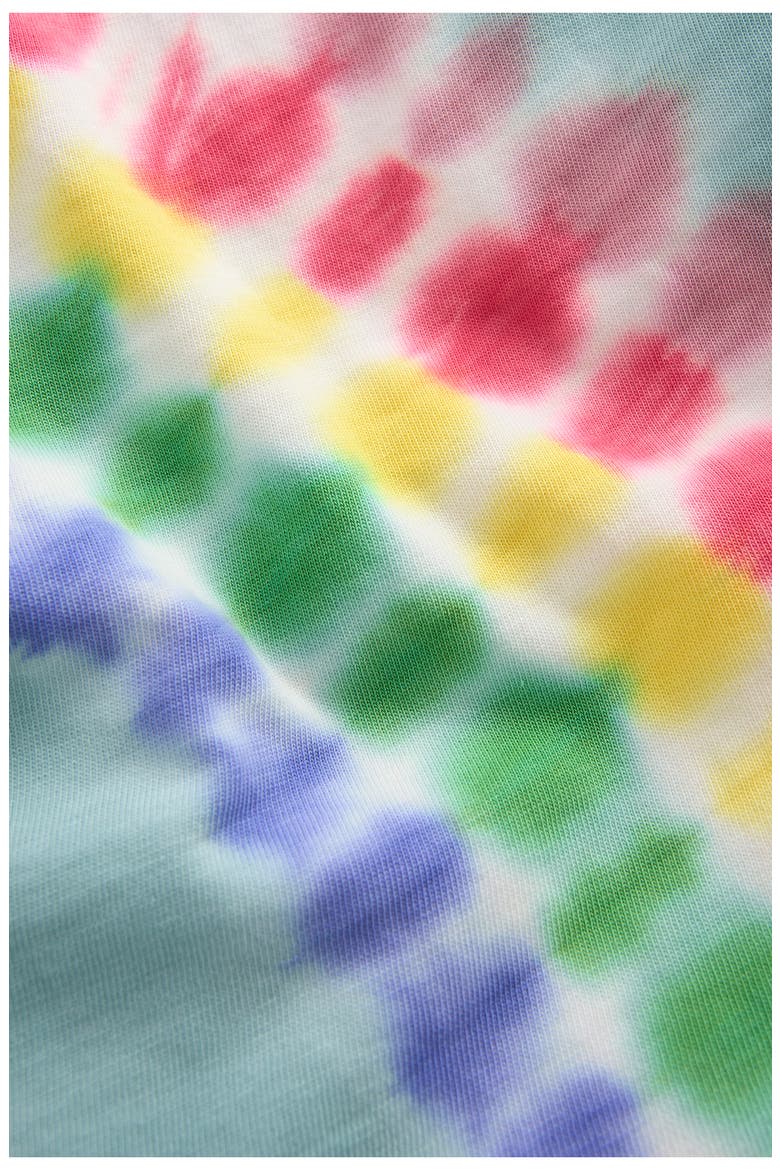 Kids' Tie Dye Rainbow Cotton T-Shirt, Alternate, color, DAWN BLUE RAINBOW