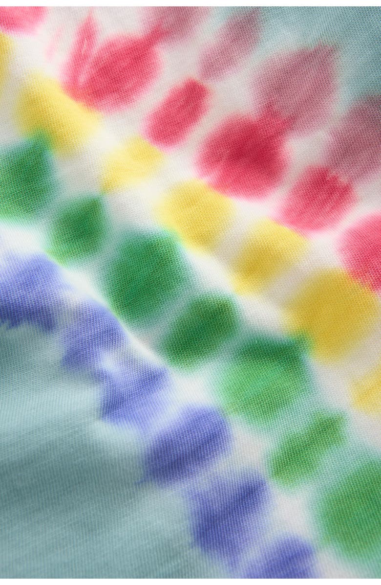 Mini Boden Kids' Tie Dye Rainbow Cotton T-Shirt, Alternate, color, Dawn Blue Rainbow
