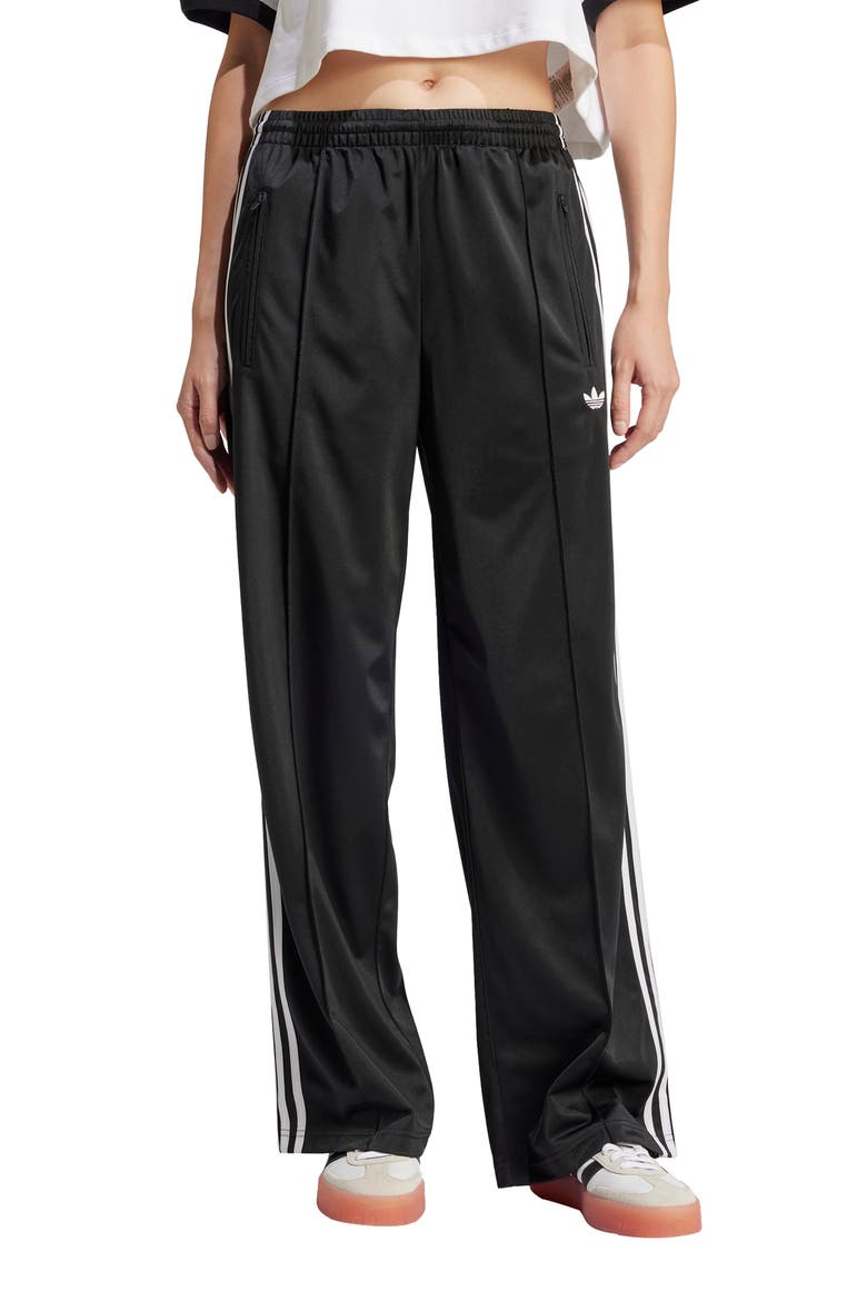 Adicolor Classic Firebird Loose Fit Recycled Polyester Track Pants, Main, color, BLACK