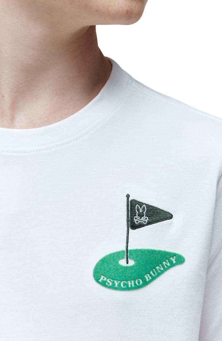 Psycho Bunny Kids' Dale Cotton Graphic T-Shirt, Alternate, color, White