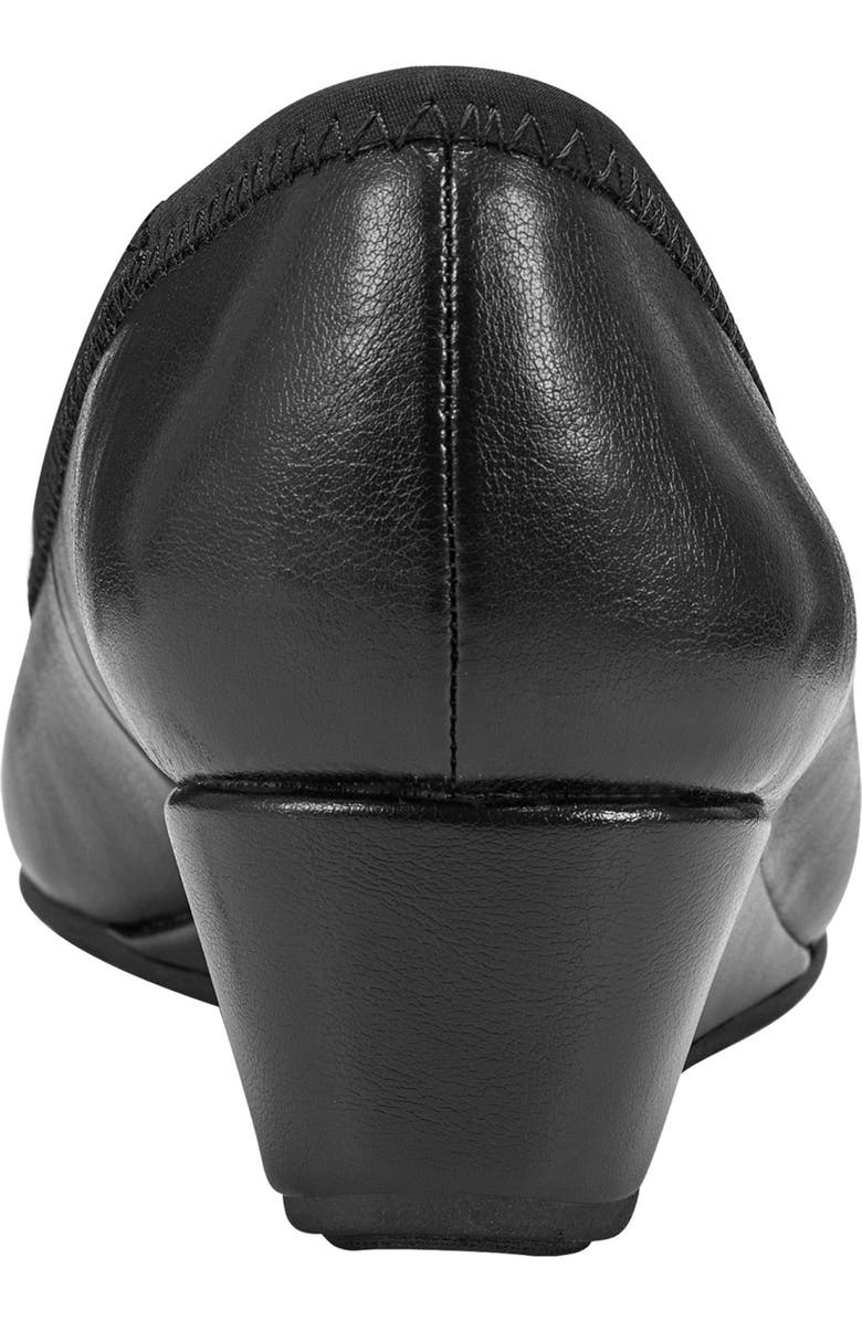 Bandolino Wedge Pump, Alternate, color, Black Smooth