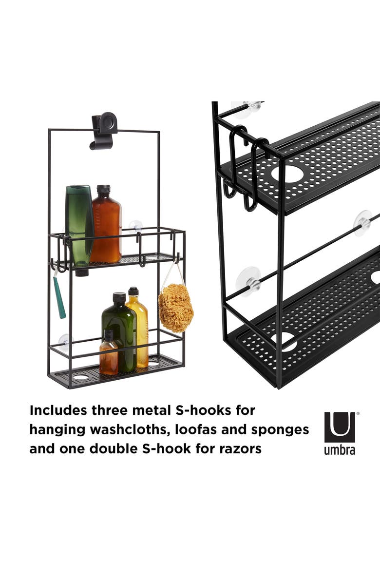 Umbra Cubiko Two Shelf Shower Caddy, Alternate, color,