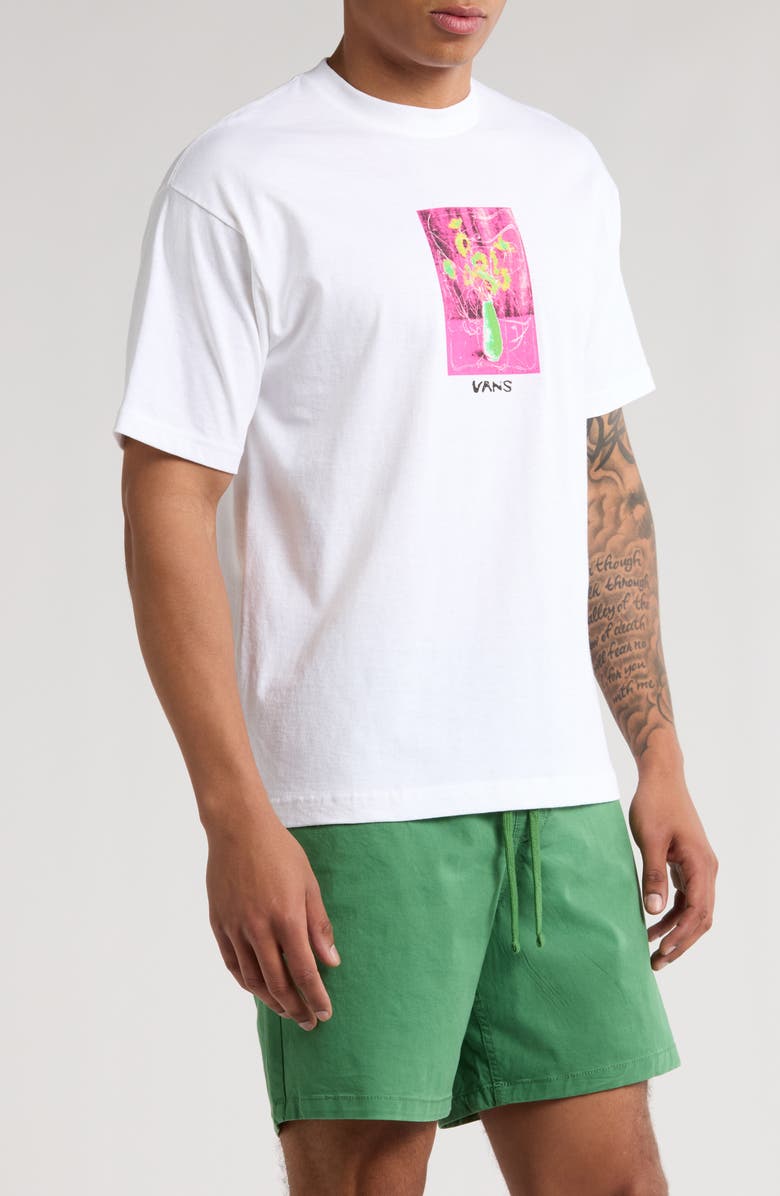 Vans Decor Graphic T-Shirt, Alternate, color, White