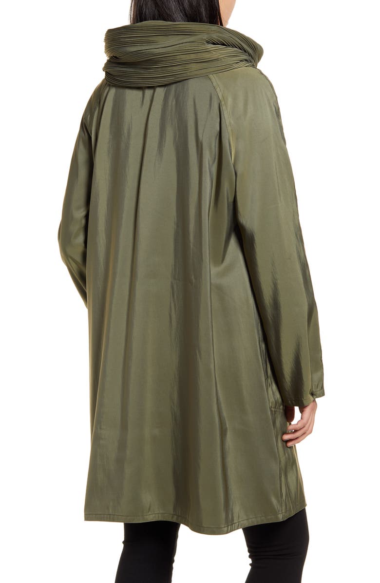 Mycra Pac Reversible Pleat Hooded Raincoat, Alternate, color,