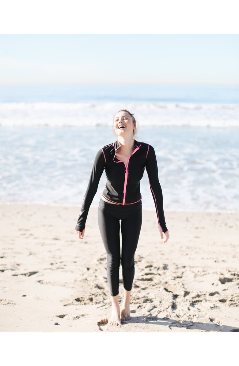 TUTUBLUE Women's Swim Leggings - UPF 50+, Alternate, color, Deep Black