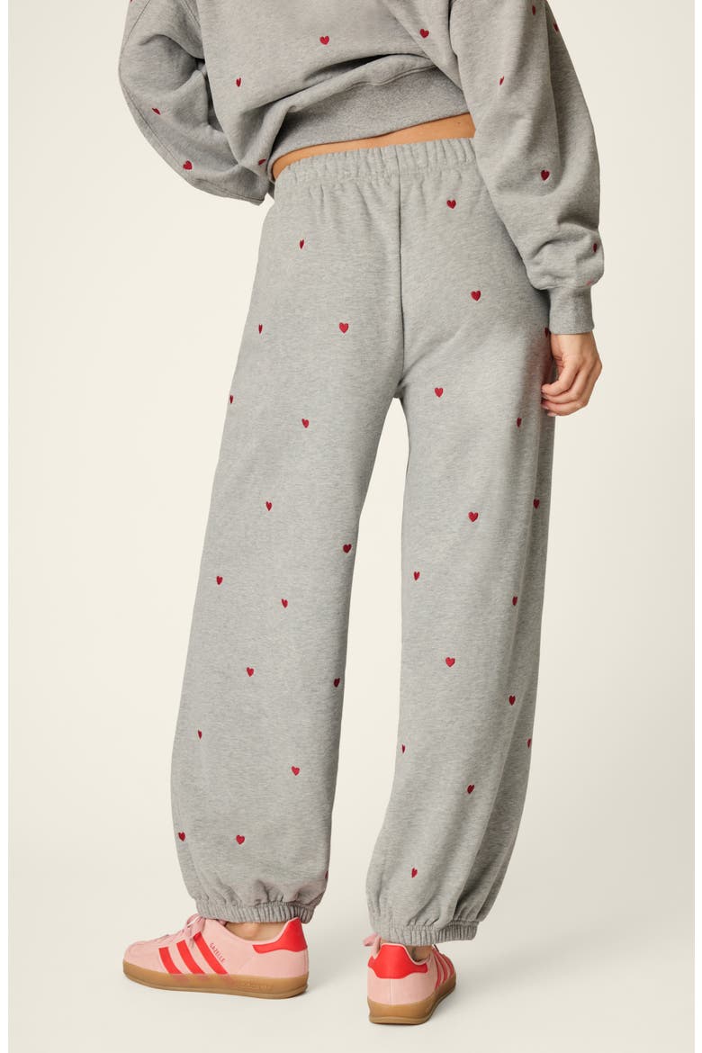 C'est La Vie Wide Leg Lounge Pants, Alternate, color, H GREY