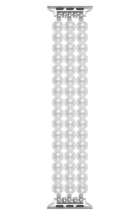 Liz Imitation Pearl Apple Watch® Bracelet Watchband