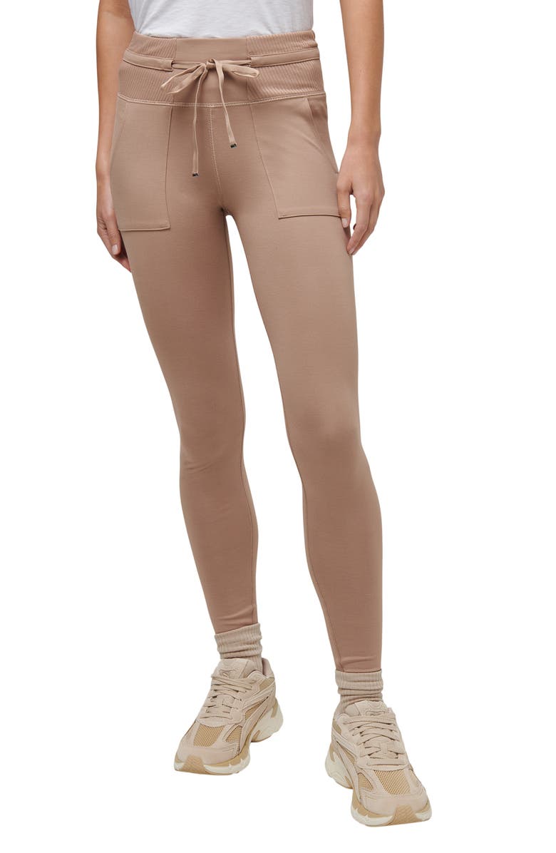 TravisMathew Friday Ponte Pocket Leggings, Main, color, Natural