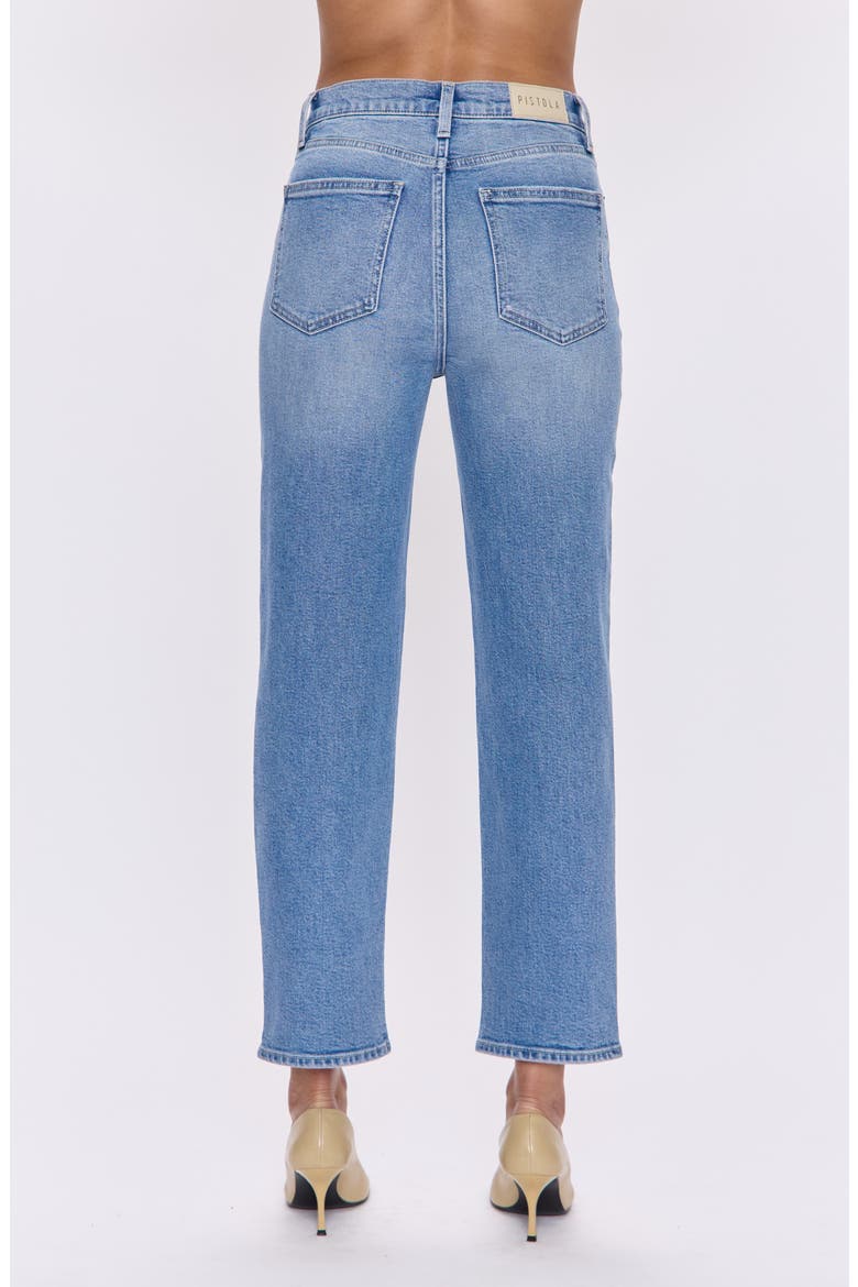 Charlie High Waist Ankle Straight Leg Jeans, Alternate, color, BELLINI
