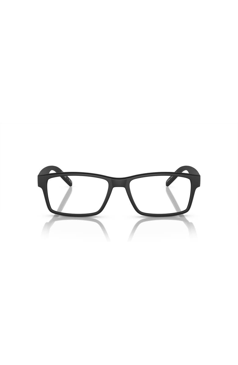 ARNETTE 54mm Rectangle optical glasses, Alternate, color, Black