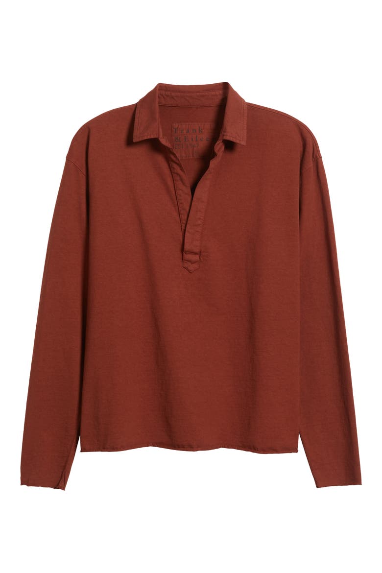 Patrick Popover Henley, Alternate, color, REDWOOD
