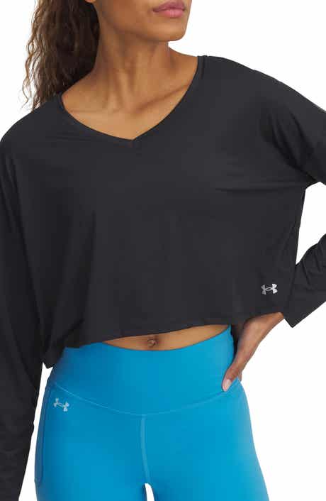 Movement Performance V-Neck Long Sleeve Cropped T-Shirt
