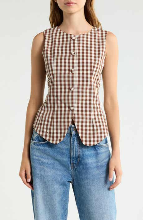 Gingham Vest
