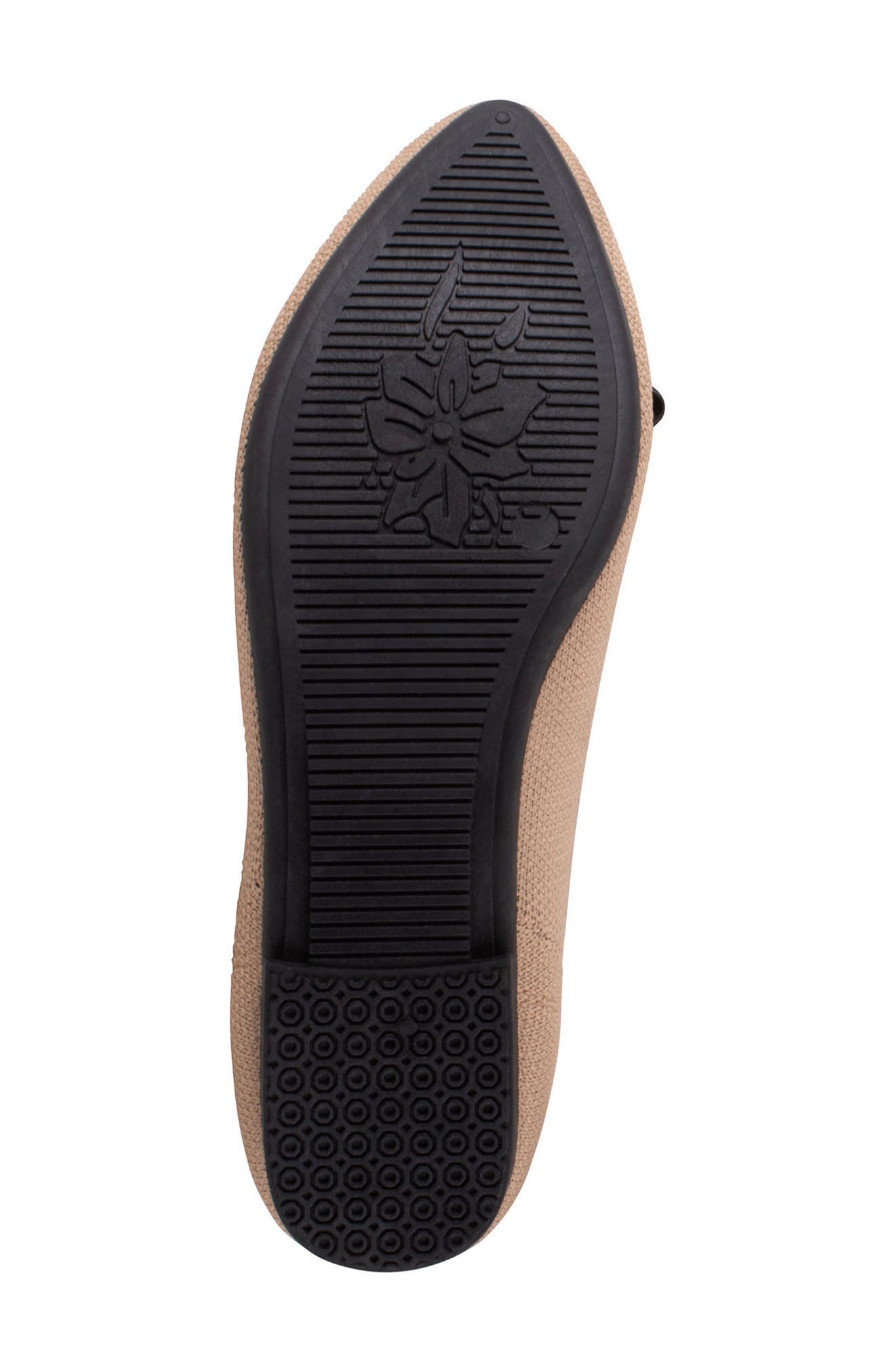Tahari Tortuga Ballet Flat, Alternate, color, Camel/ Black