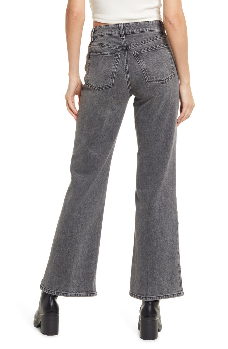 Topshop Wide Leg Jeans, Alternate, color, 