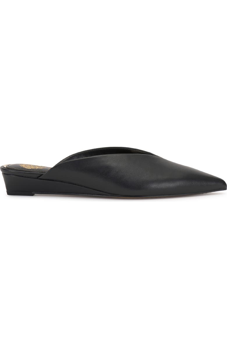 Vince Camuto Vinia Pointed Toe Wedge Mule, Alternate, color, Black