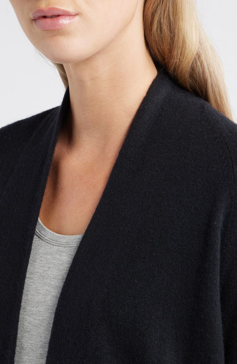 Caslon<sup>®</sup> Open Front Cardigan, Alternate, color, Black