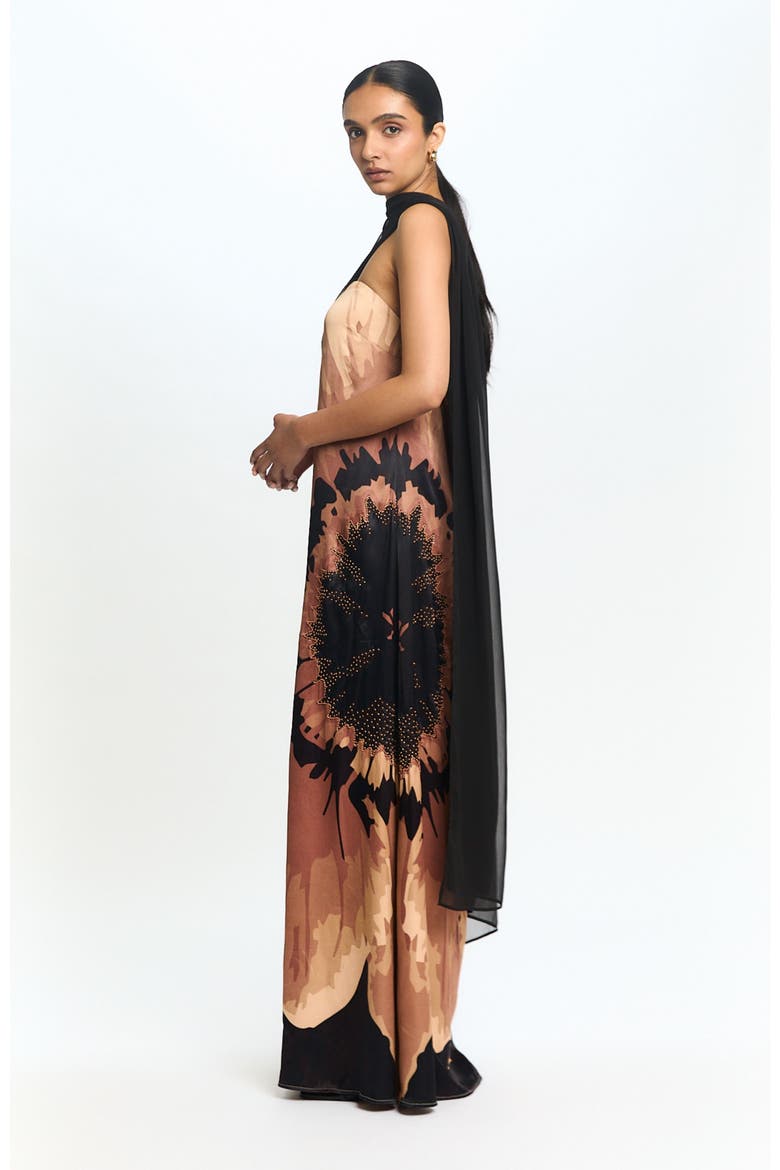 Handbeaded Strapless Tubi Dress Amor Rose, Alternate, color, Amor Rose