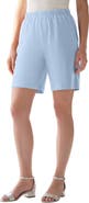 Roaman's Plus Size Soft Knit Pull On Short (plus)
