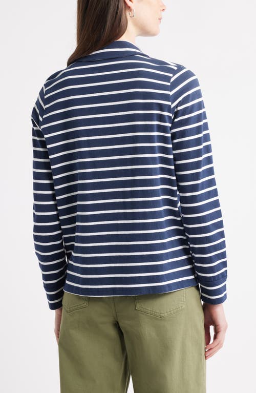Caslonr Caslon(r) Long Sleeve Knit Johnny Collar Top