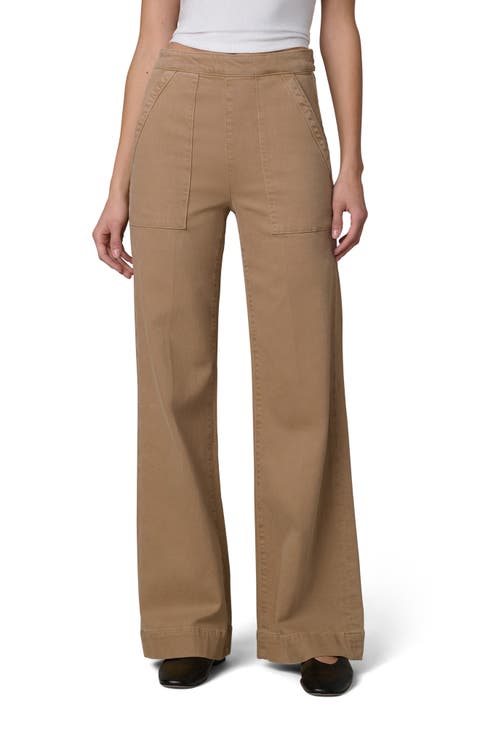 The Side Zip High Waist Wide Leg Jeans
