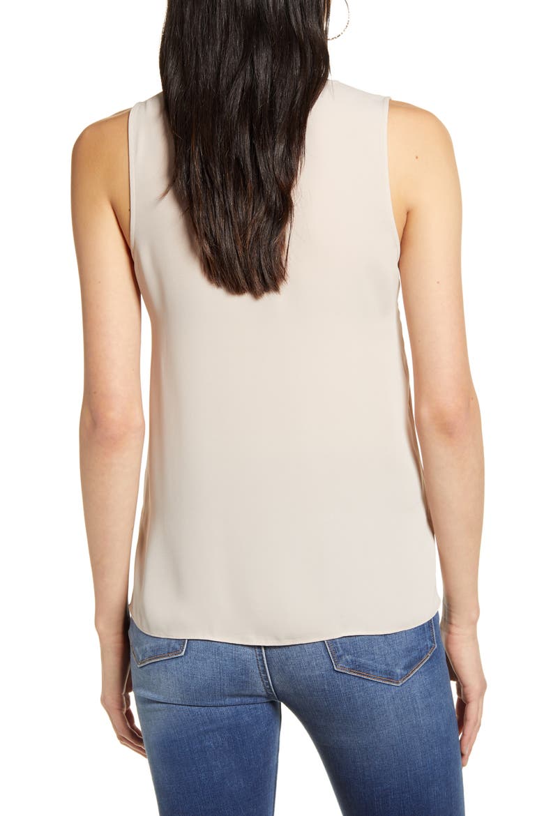Sleeveless Blouse, Alternate, color, TAN MEMOIR