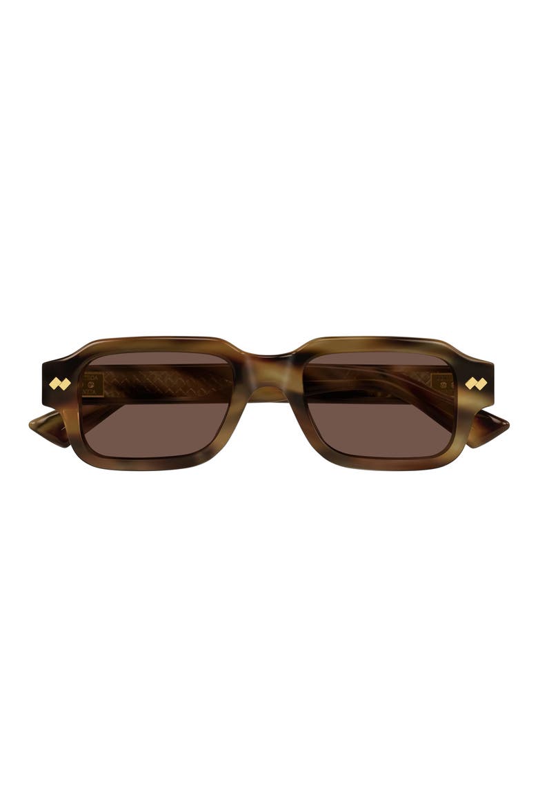51mm Rectangular Sunglasses, Main, color, HAVANA