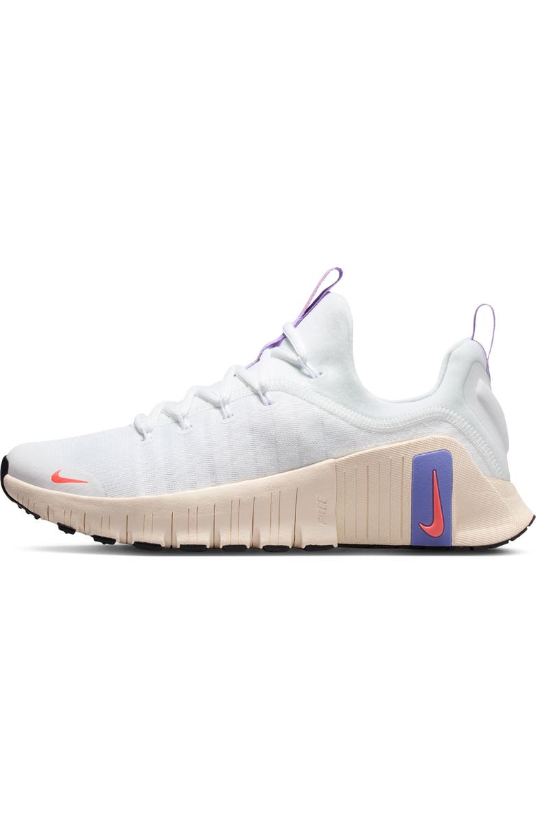 Nike Free Metcon 6 Training Shoe, Alternate, color, White/ Hot Lava/ Violet