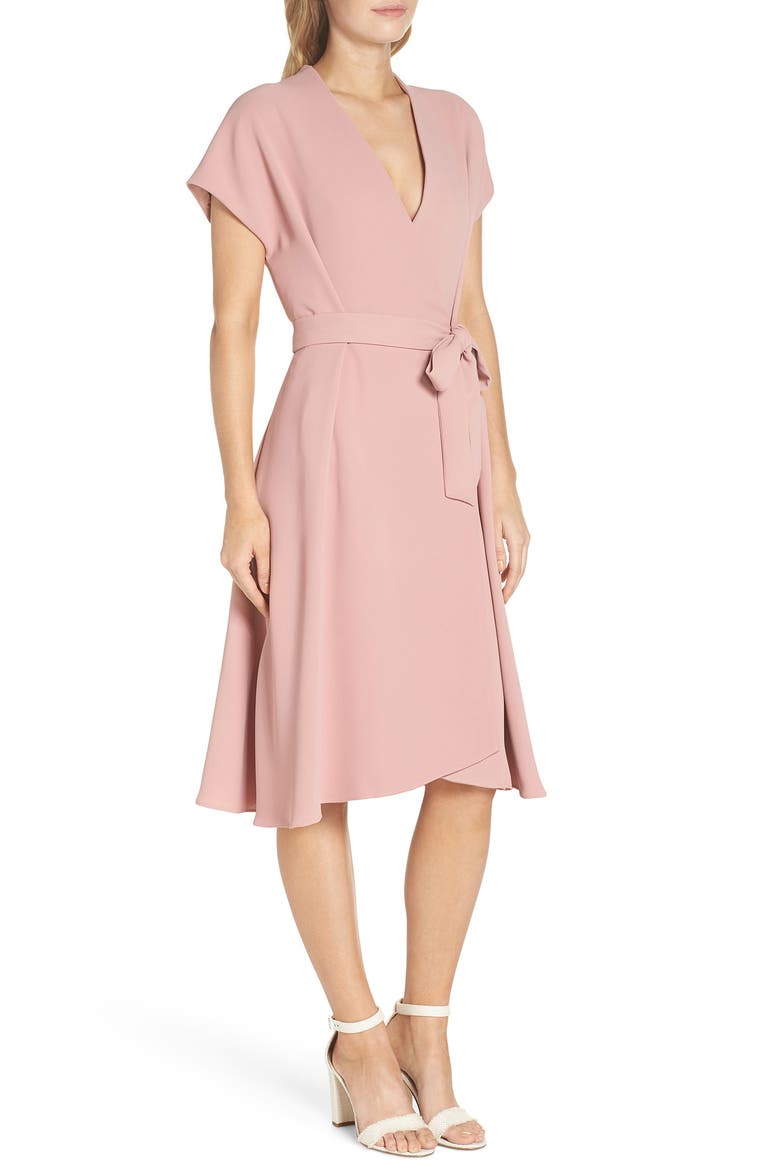 Audrey Wrap Dress (Nordstrom Exclusive), Alternate, color, MAUVE