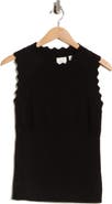 CYRUS Scallop Trim Sleeveless Sweater