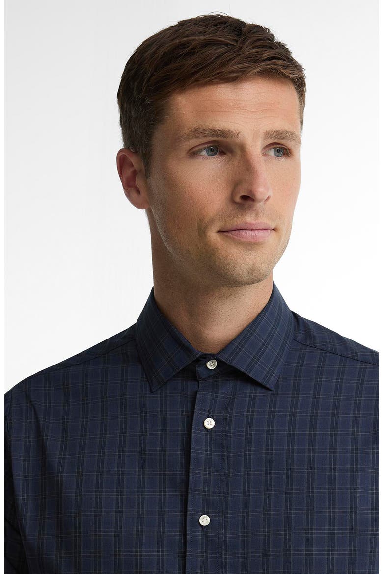 Harleton Tailored Fit Tartan Shirt, Alternate, color, MIDNIGHT LOCH
