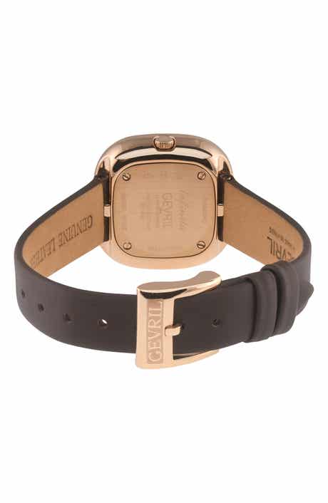 Infinita Leather Strap Swiss Quartz Watch, 30mm