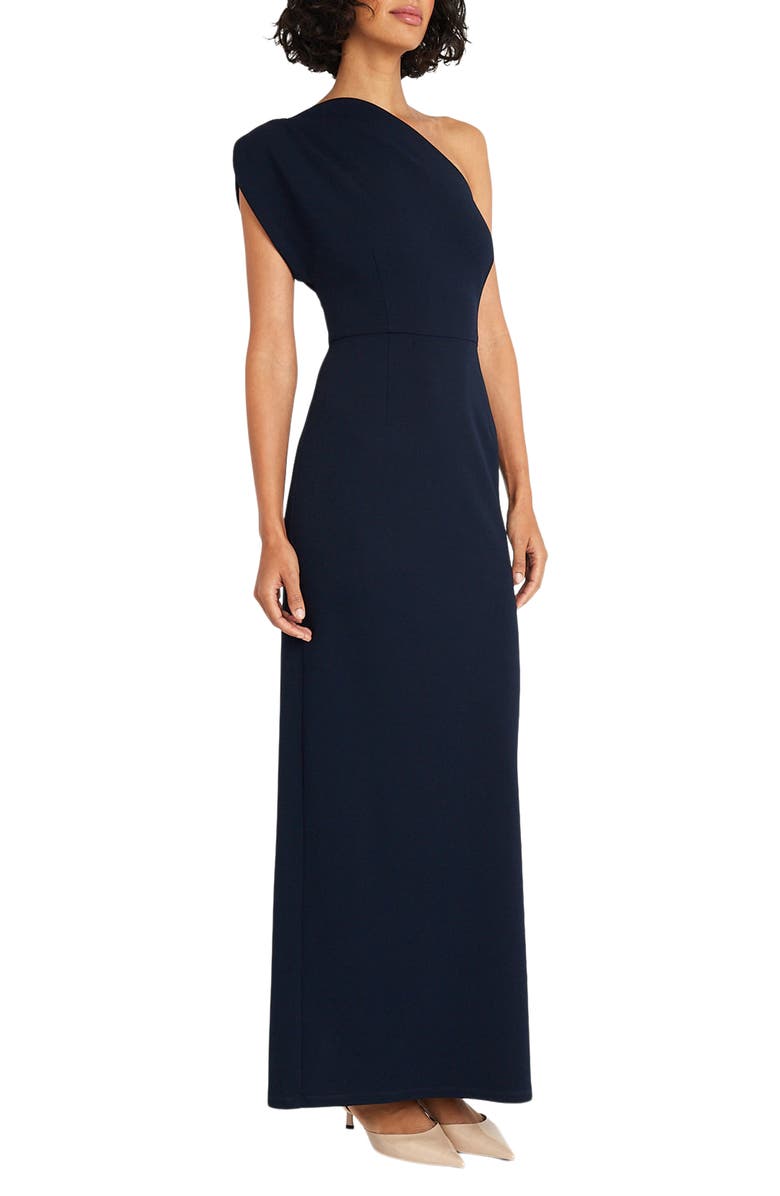 Maggy London Asymmetric One-Shoulder Gown, Alternate, color,