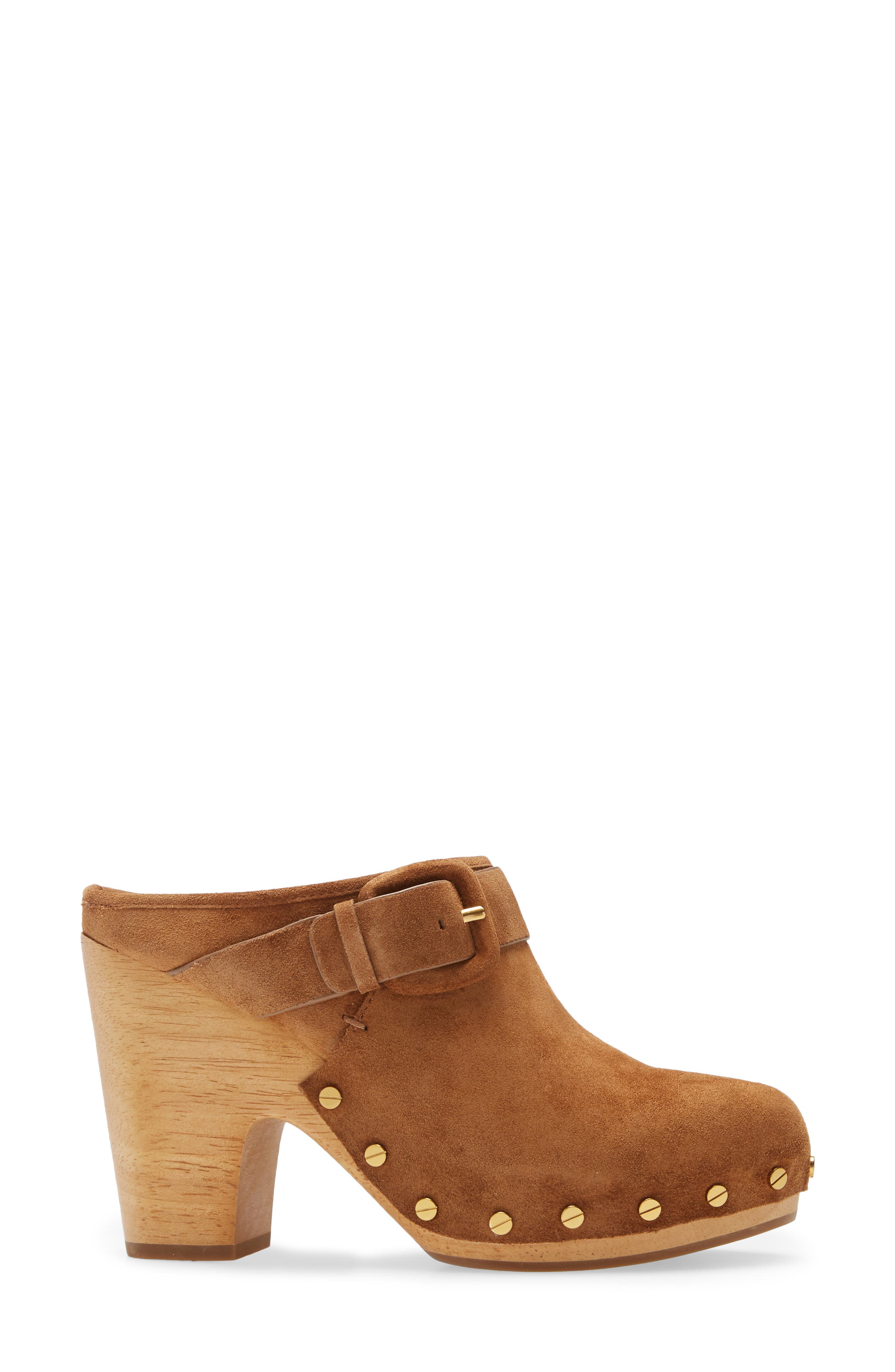 Veronica Beard Dacey Clog, Alternate, color, Pecan