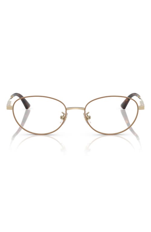 Jimmy Choo 51mm Oval Optical Glasses In Brown